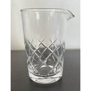 Viski Crystal Cocktail Mixing Glass Thick Base for Stability Bartender Tool